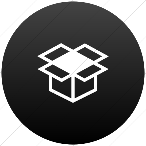 Flat Circle White On Black Gradient Ocha Humanitarians