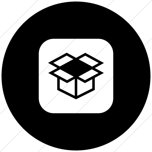 Flat Circle White On Black Ocha Humanitarians Inverse