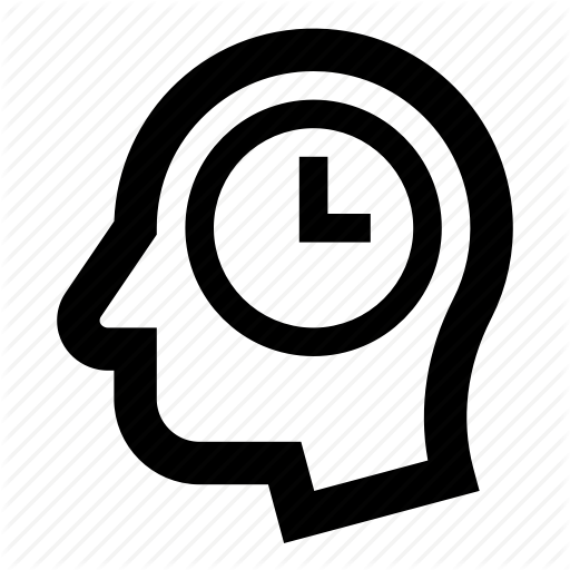 Clock, Head, Mind, Remember, Time, Wait Icon