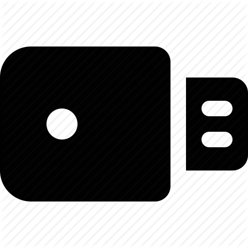 Disk, Drive, Flash, Memory, Removable, Usb Icon
