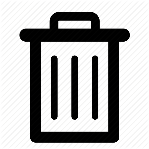 Bin, Delete, Empty, Full, Recycle, Remove, Trash Icon