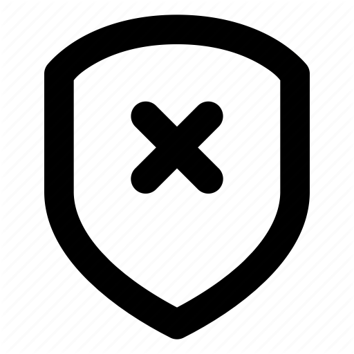 Defense, Protection, Remove, Security, Shield Icon