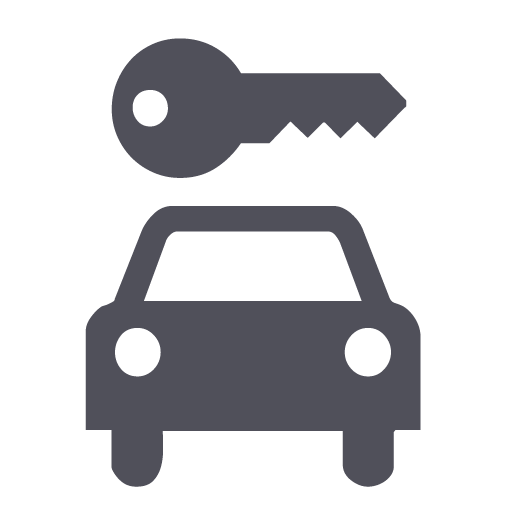 Rent A Car, Car, Key, Car Key, Car Rental Icon