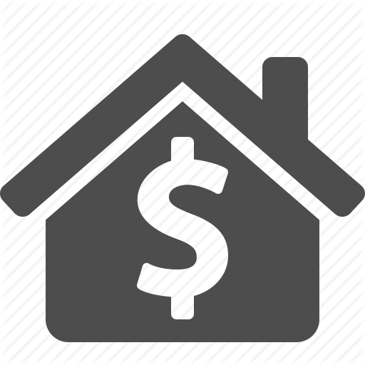 Dollar, Home, House, Money, Price, Real Estate, Rent Icon