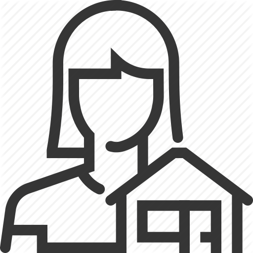 Agent, House, Real Estate, Representative, Sales Person, Woman Icon