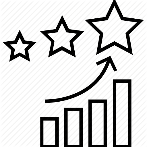 Bar Graph, Favoarite, Growth, Management, Reputation Management Icon