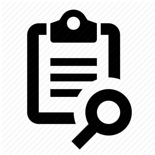 Clipboard, Explore, File, Find, Inspect, Research, Search Icon
