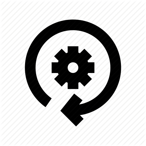 Cog, Refresh Setting, Reset, Restore, Update Setting Icon