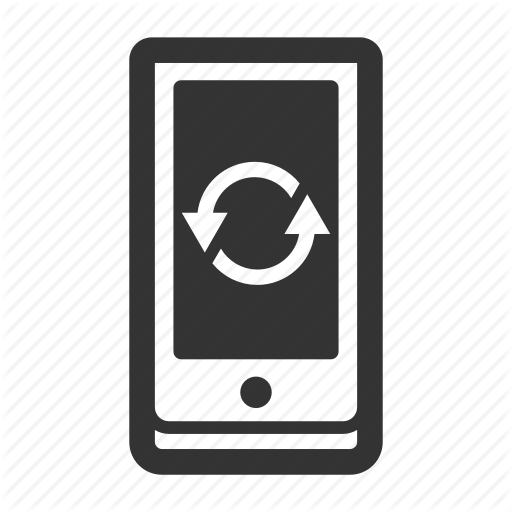 Mobile Device, Phone, Reset, Restart, Sync, Synchronisation Icon