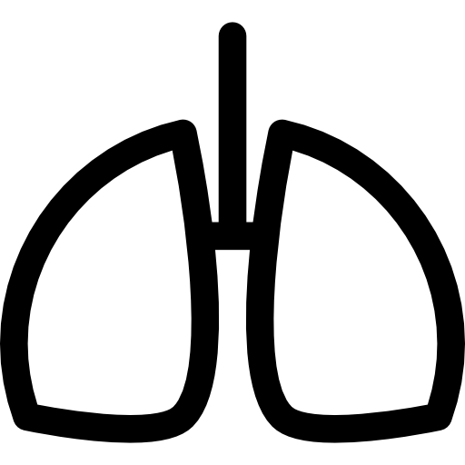 Human Lungs Outline Icons Free Download