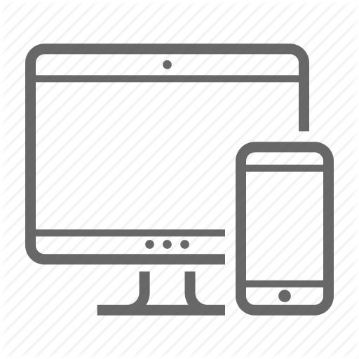 Computer, Develop, Device, Media, Presentation, Responsive Icon