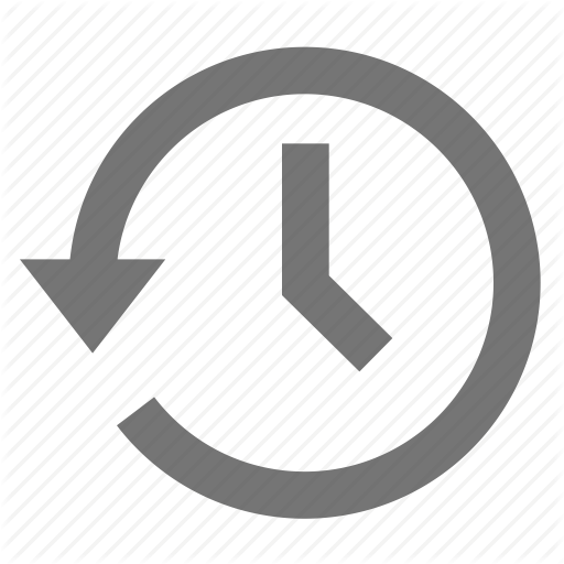 Arrow, Clock, History, Left, Material, Restore, Time Icon