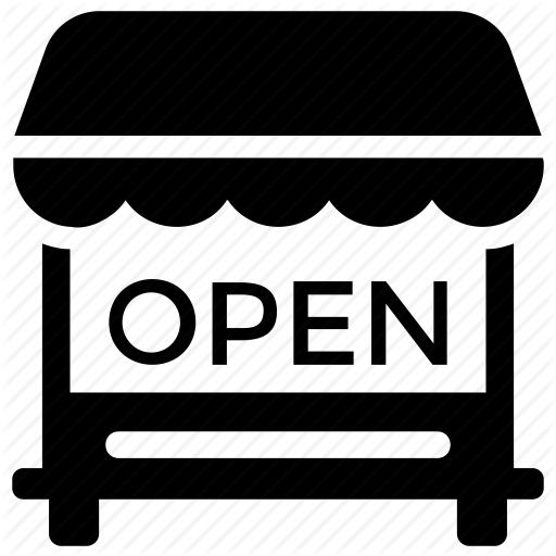 Open Kiosk, Outlet, Retail, Shop, Store Icon