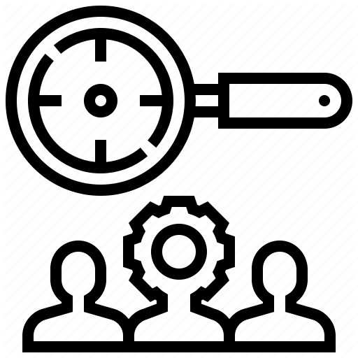 Finding, Magnified, Search, Sources, Target Icon