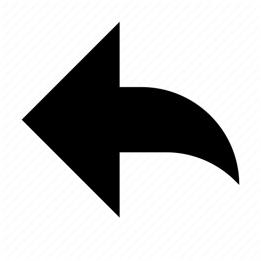 Back, Backward, Left, Previous, Reply, Reverse Icon