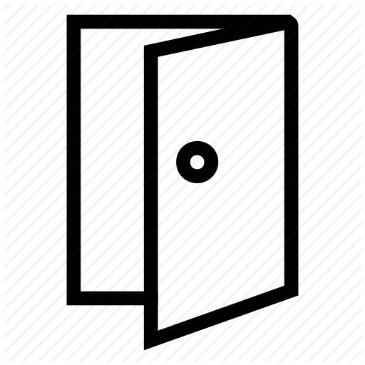 Decor, Door, Furniture, Home, Interior, Open, Wooden Icon