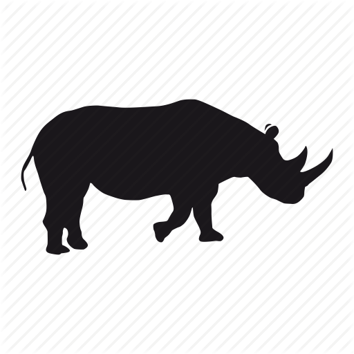 Rhino, Rhinoceros, Zoo Icon