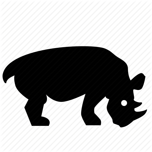 Animal, Body, Head, Rhino, Rhinoceros, Zoo Icon