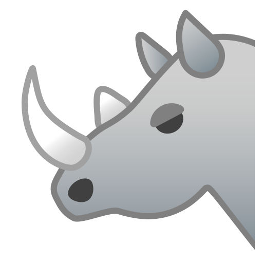 Rhinoceros Icon Noto Emoji Animals Nature Iconset Google