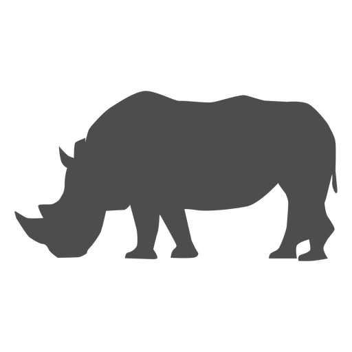 Rhinoceros Rhino Horn Tail Fat Silhouette