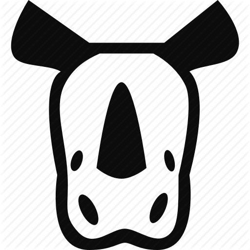 Animal, Mammal, Rhino, Rhinoceros, Zoo Icon