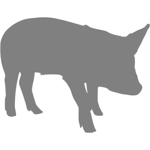 Gray Pig Icon