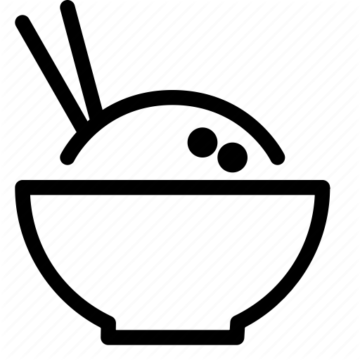 Bowl, Food, Hot Food, Rice Icon