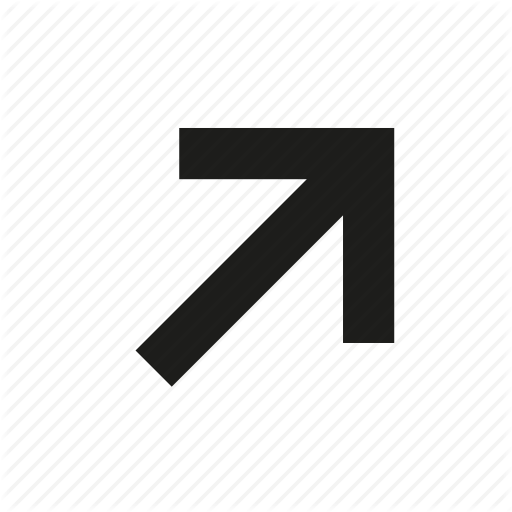 Arrow, Direction, Pointer, Up, Up Right, Up Right Arrow Icon