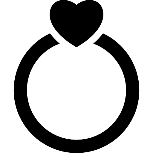 Ring Of Love With A Heart Icons Free Download