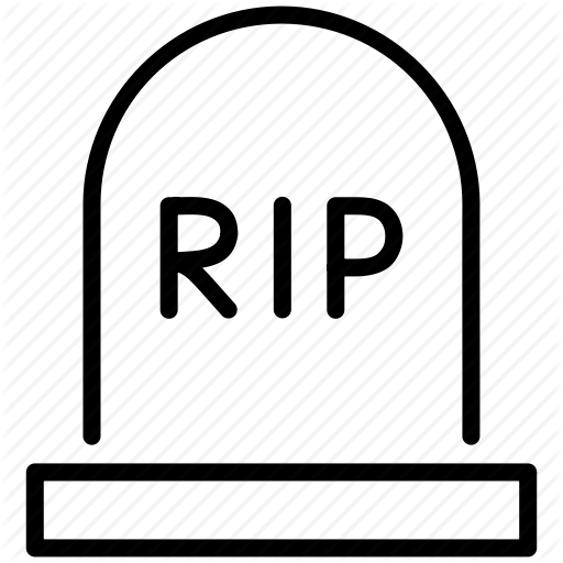 Rip Skull Stop Tomb Icon