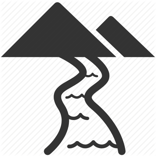 Brook, Irrigation, Mountain, Natural, Nature, Outdoor, River Icon