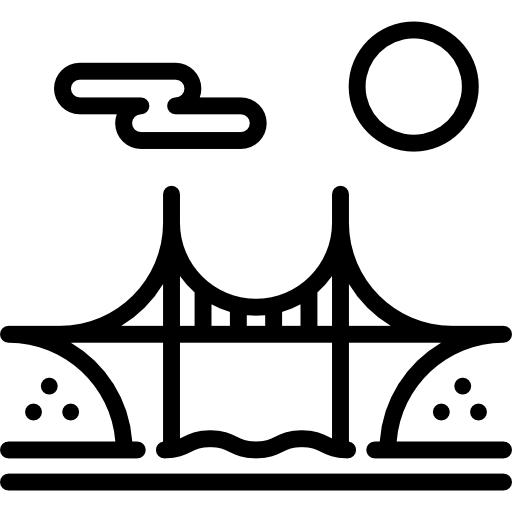 Buildings River Icon