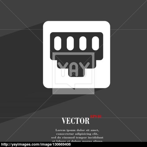 Cable Patch Cord Icon Symbol Flat Modern Web Design