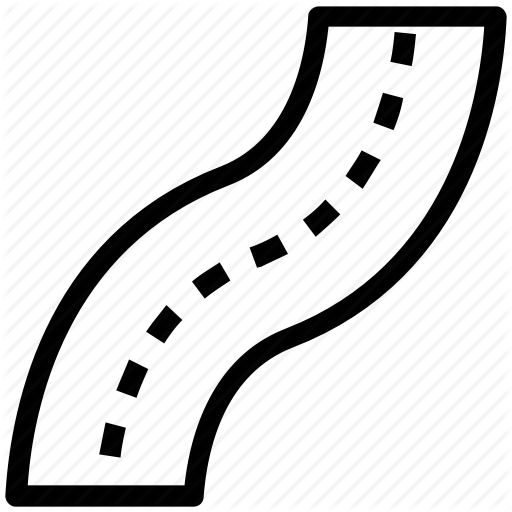 Highway, Motorway, Path, Road, Way Icon