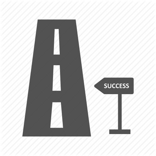 Banking, Milestone, Road, Road To Success, Sign Icon