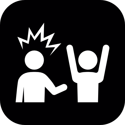 Robber, And, The, Victim Icon Free Of Humanitarian Icons