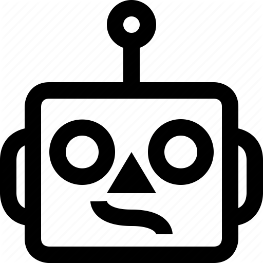 Avatar, Confused, Cute, Emoji, Emoticon, Machine, Robot Icon