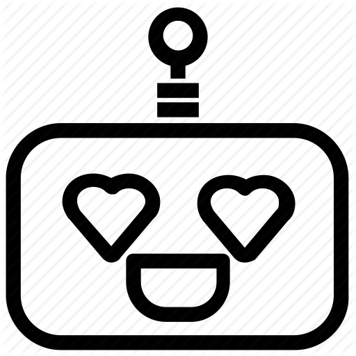 Emoticon, Love, Robot Icon