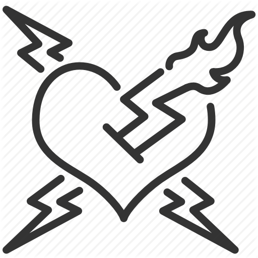 Fire, Heart, Music, Rock, Rock And Roll, Song, Thunder Icon