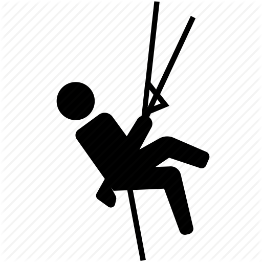 Climber, Harness, Painter, Rock Climbing, Window Cleaner Icon