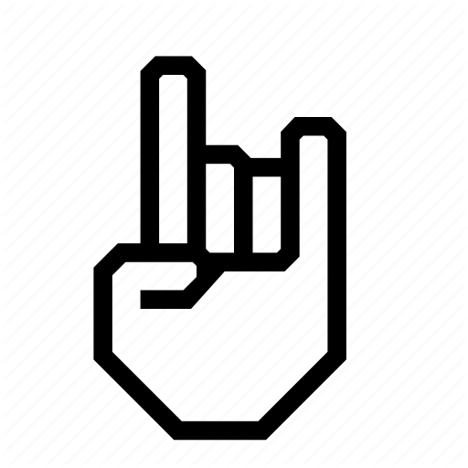 Fingers, Hand, Horns, Metal, Music, Rock, Rock On Icon