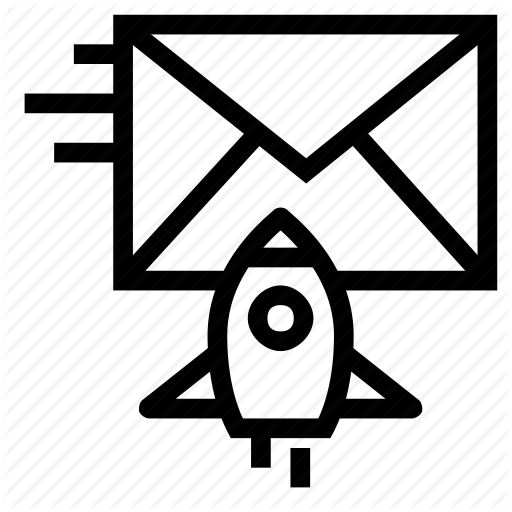 Email, Envelope, Launch, Letter, Mail, Message, Rocket Icon
