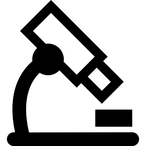 Microscope Of Biology Class Icons Free Download