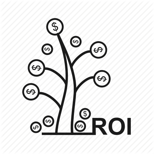 Doller, Finance, Investment, On, Return, Roi Icon