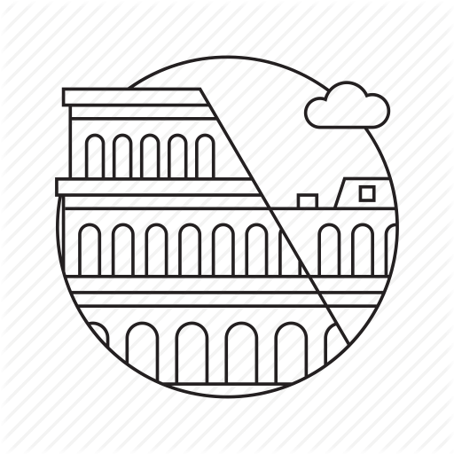 Building, Capital, City, Colosseum, Europe, Monument, Rome Icon