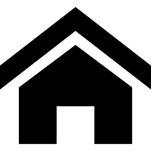 Home With Emphasized Roof Icons Free Download