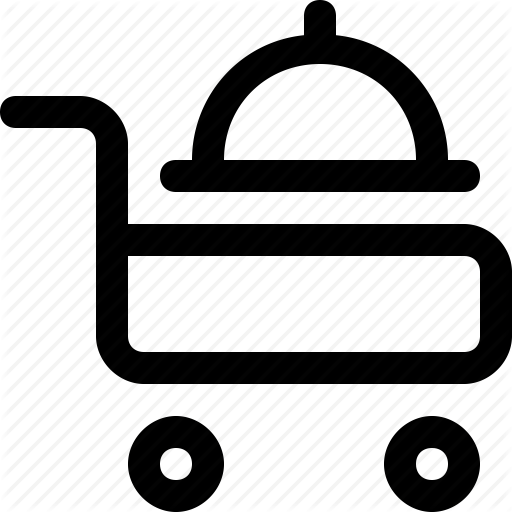 Hotel, Meal, Room, Service, Trolley Icon