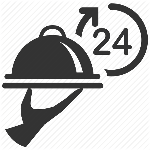 All Day, All Night, Full Time, In Room Dining, Room Service, Serve