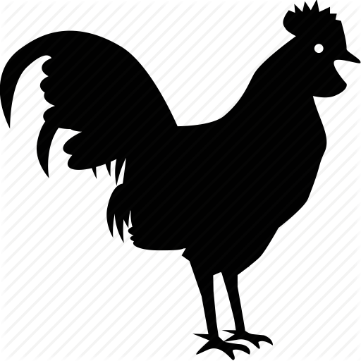 Fighting Rooster Silhouette at GetDrawings | Free download