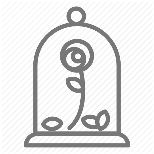 Beast, Beauty, Fairy Tale, Petals, Rose Icon